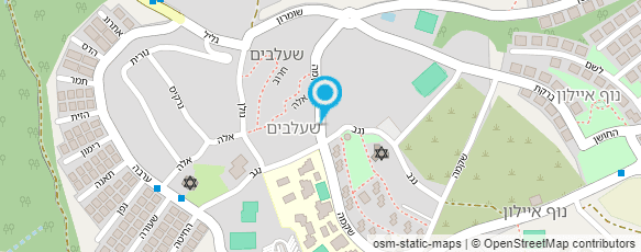 מפת הגעה אל מרכול שעלבים