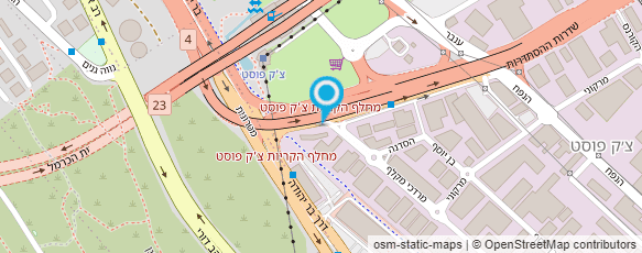 מפת הגעה אל מפגש הצ'ק פוסט