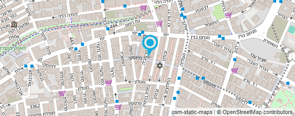 מפת הגעה אל מרכז הממתקים לוינסקי