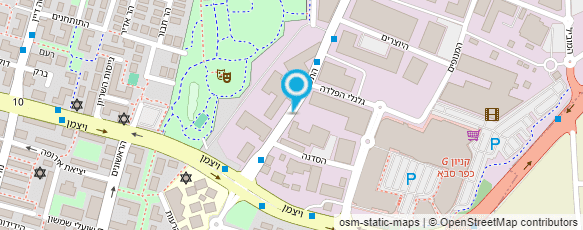 מפת הגעה אל מוסך התכלת כפר סבא מפת הגעה אל מוסך התכלת כפר סבא