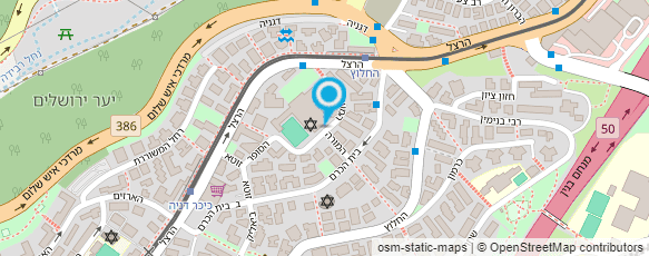 מפת הגעה אל אולם התרבות דוד ילין