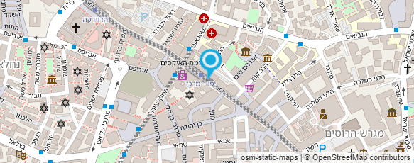 מפת הגעה אל פאלפל ירושלמי