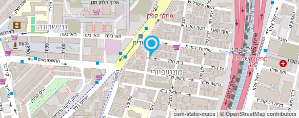 מפת הגעה אל מכבסת מונטפיורי