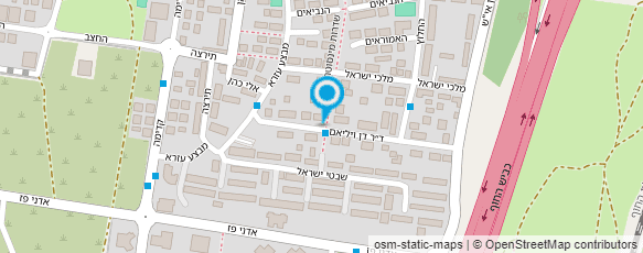 מפת הגעה אל גן דניאל