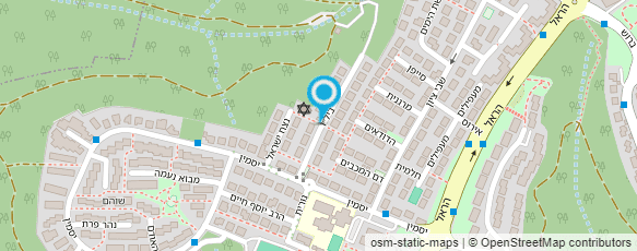 מפת הגעה אל "אמונה" מעון יום