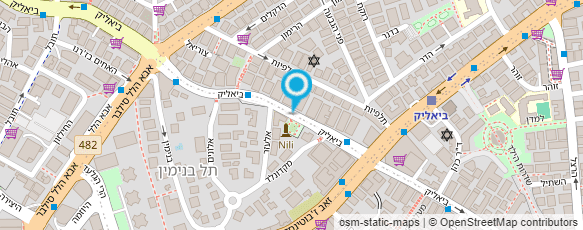 מפת הגעה אל הדר בללי מעצבת גרפית