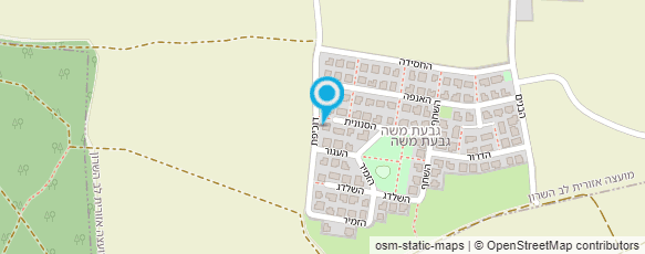 מפת הגעה אל גן צבעי הקשת