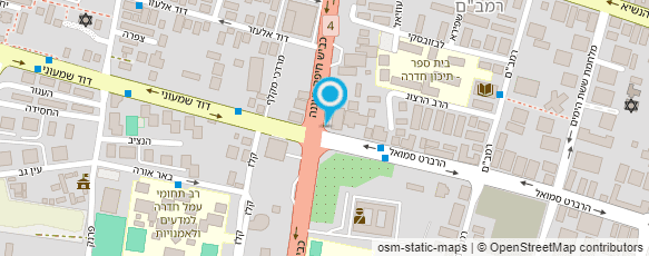 מפת הגעה אל תום תרפיה ומגע