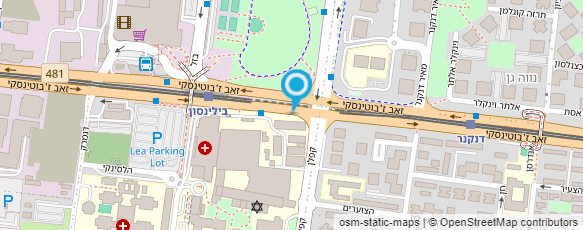 מפת הגעה אל מקדונלד'ס