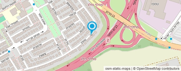 מפת הגעה אל ג'ורדנו שיווק וסחר