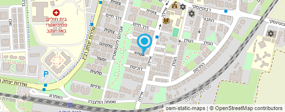 מפת הגעה אל גן תותית