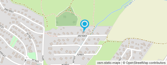 מפת הגעה אל בקתות כחול שמנת