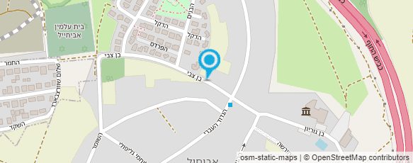 מפת הגעה אל מועדון הטניס אביחיל