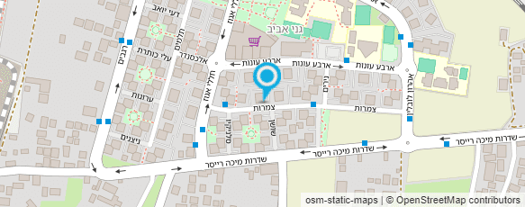 מפת הגעה אל בית-ספר לאיפור וציפורניים