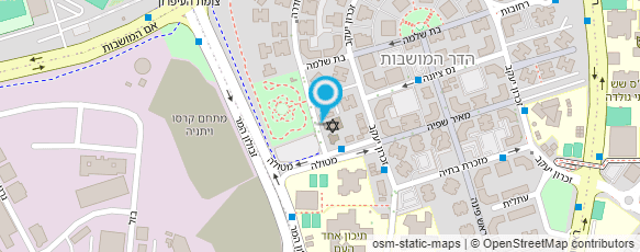 מפת הגעה אל "אמונה" מעון יום