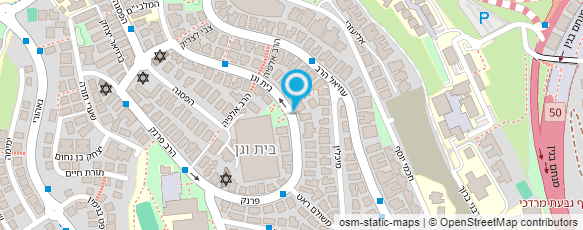 מפת הגעה אל לייב הרב אריה