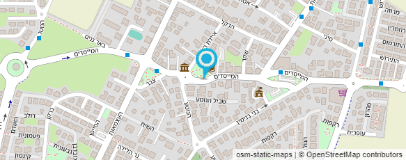 מפת הגעה אל הספריה הציבורית ע"ש  ריכטר