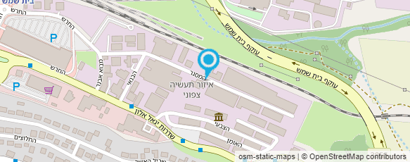 מפת הגעה אל נפתלי שירותי מחשוב הרכב