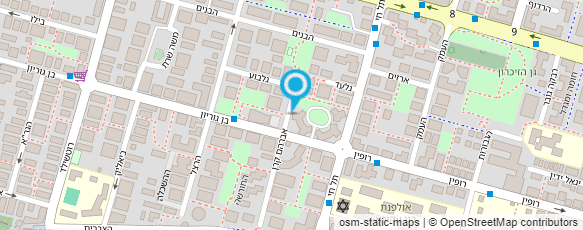 מפת הגעה אל יונתן רביב - מורה לתופים