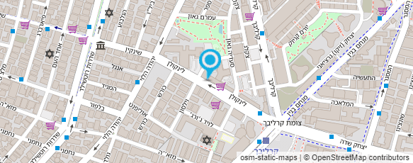 מפת הגעה אל האקדמיה הישראלית לכלבנות