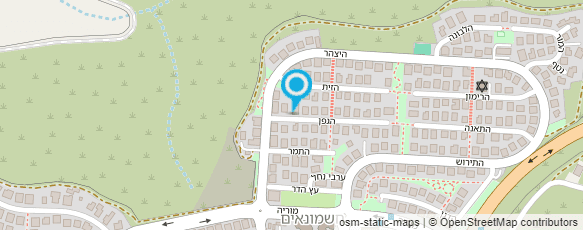 מפת הגעה אל מוניות חי.נ.ם