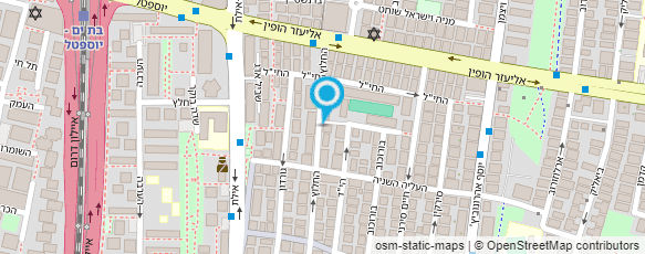 מפת הגעה אל ד.פוגל עיצוב פנים