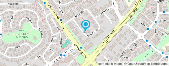 מפת הגעה אל גרינשטיין ניהול הנדסי - לו"ז