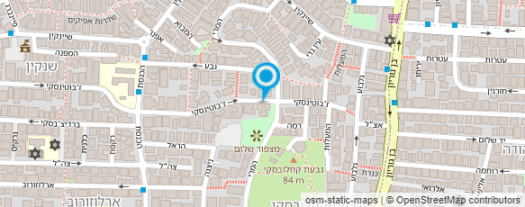 מפת הגעה אל מינימרקט ז'בוטינסקי