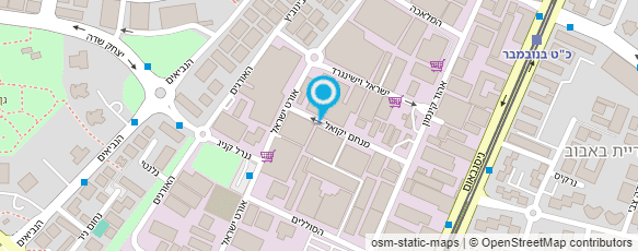 מפת הגעה אל מסגרית גבי