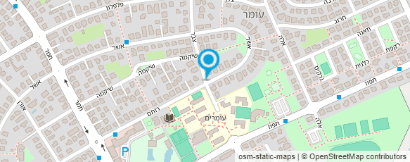 מפת הגעה אל בית ספר עומרים