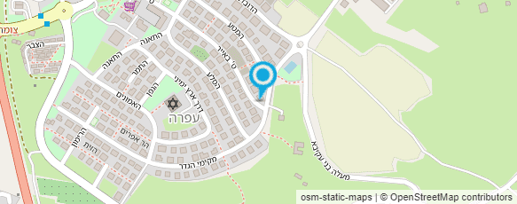 מפת הגעה אל פירות ארץ בנימין - אגודה חקלאית שיתופית בע"מ