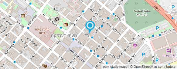 מפת הגעה אל מ.ג. טורס mg tours