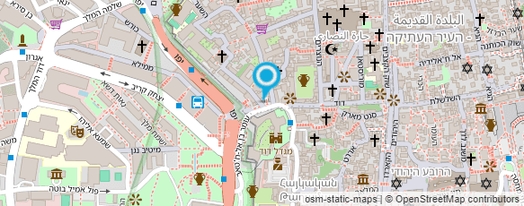 מפת הגעה אל שער יפו- בית מרקחת