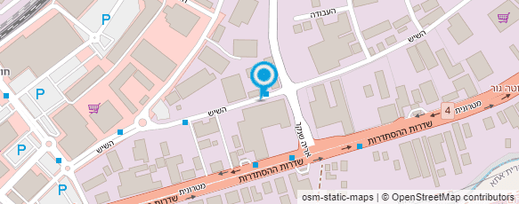 מפת הגעה אל המרכז למוצרי עץ