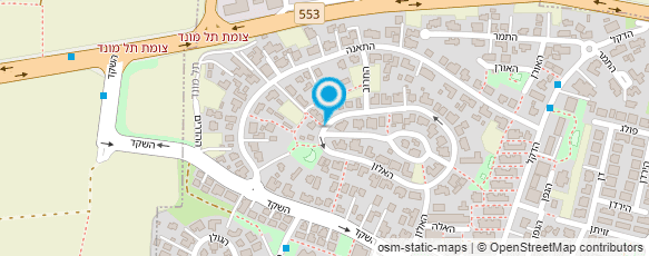 מפת הגעה אל גן האלון