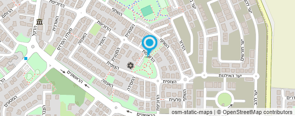 מפת הגעה אל גן הדרור