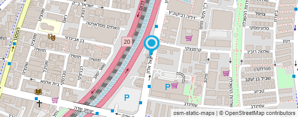 מפת הגעה אל H&M משרדים