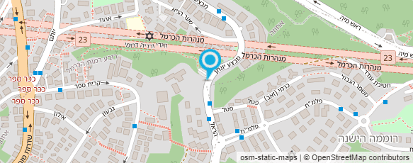 מפת הגעה אל מרכז למידה רוממה