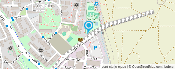 מפת הגעה אל בי"ס לשחייה - נווה שרת