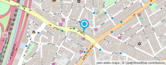 מפת הגעה אל עו"ד פרימור גיא