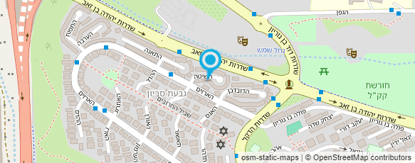 מפת הגעה אל זאב מוסקוביץ הדמיה ממוחשבת