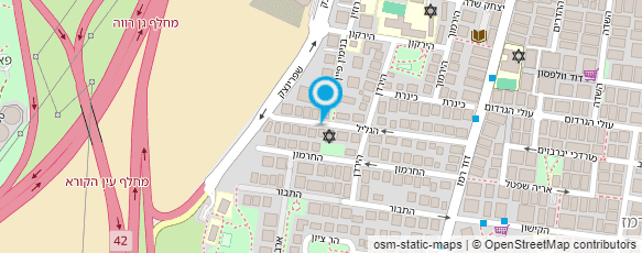 מפת הגעה אל סטודיו לקרמיקה יזהר