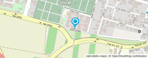 מפת הגעה אל רינה בנימין עיצוב ואדריכלות פנים