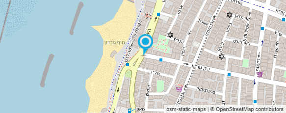 מפת הגעה אל גורדון הוטל & לאונג'