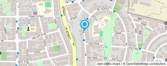 מפת הגעה אל איילת סמואל - שיער ואיפור מפת הגעה אל איילת סמואל - שיער ואיפור