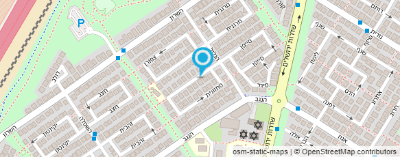 מפת הגעה אל חנה-מורה לנהיגה