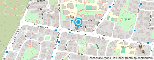 מפת הגעה אל האוניברסיטה הפתוחה