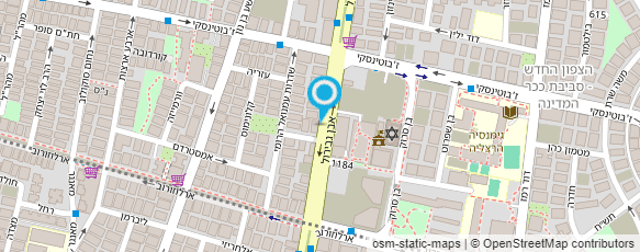 מפת הגעה אל אבידור מרכזי בריאות לרגל ולגב