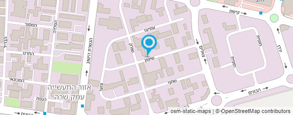 מפת הגעה אל מוסך רמות