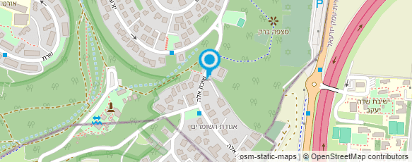 מפת הגעה אל אריק פלג-פיתוח שטח והקמת גינות